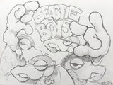 MARK BODE  "Beastie Boy Lizards" Drawing