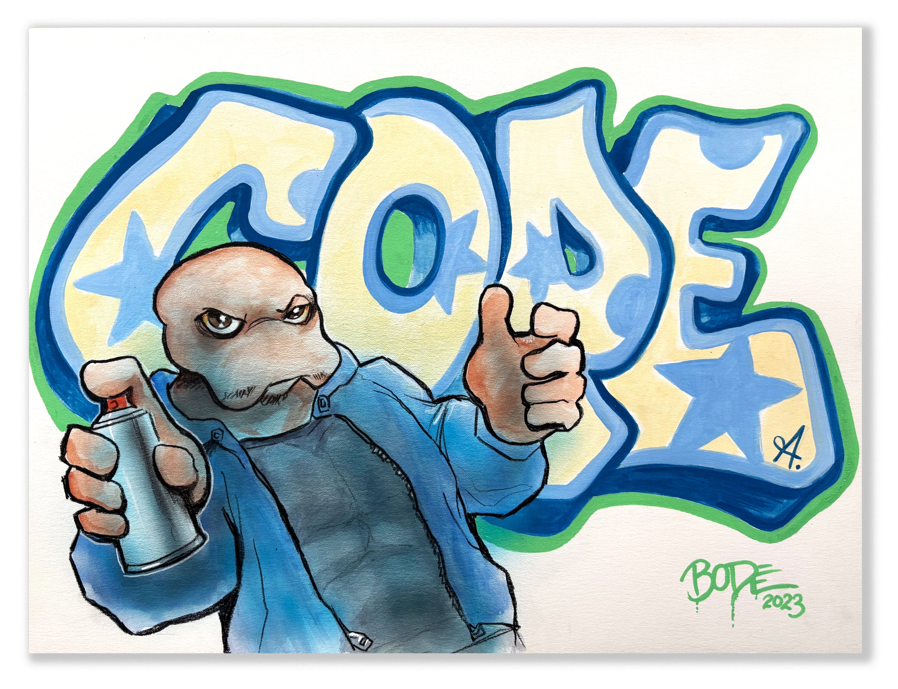 MARK BODE  "COPE2 Lizards" Painting (Copy)