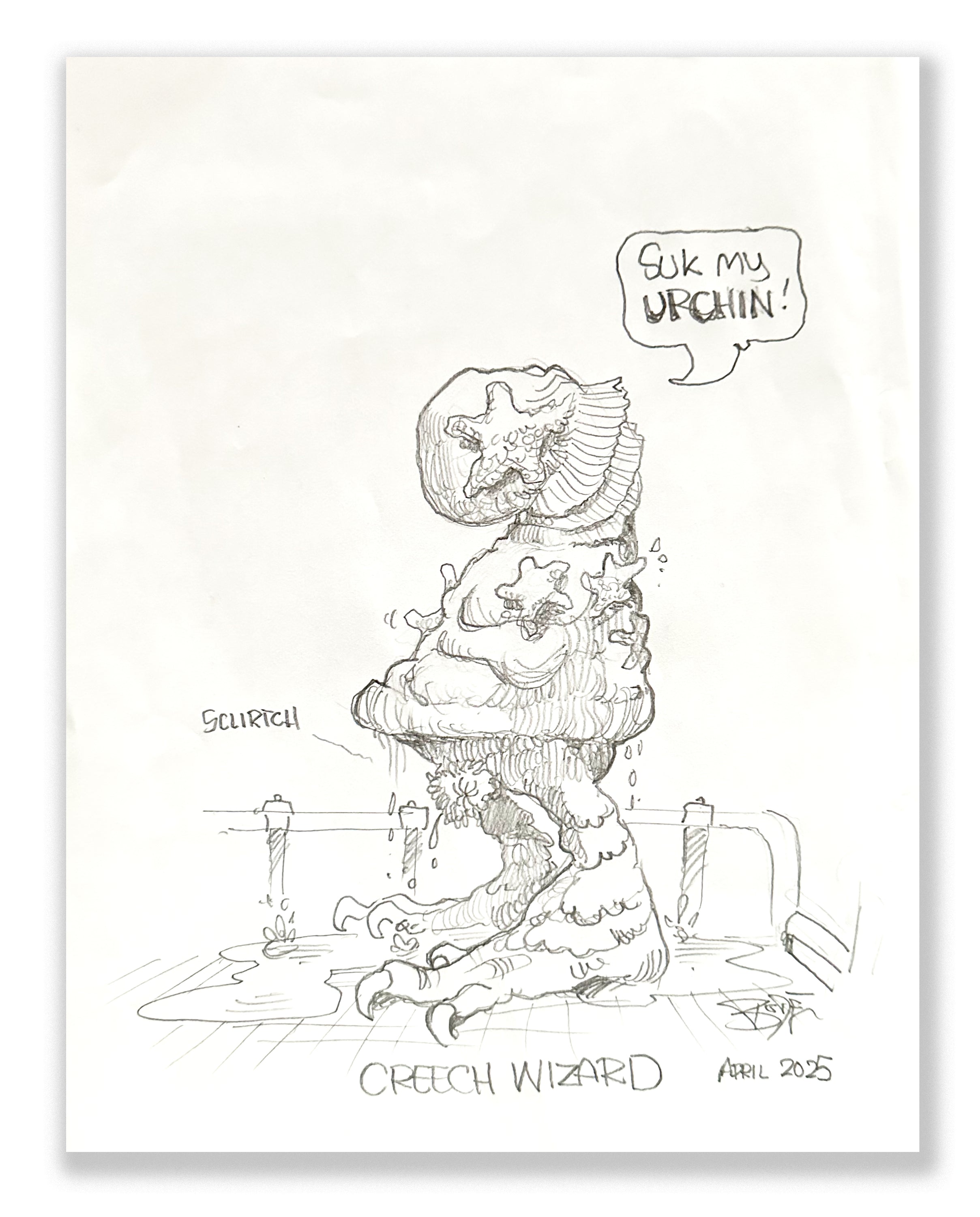 MARK BODE "Cheech Wizard" Drawing