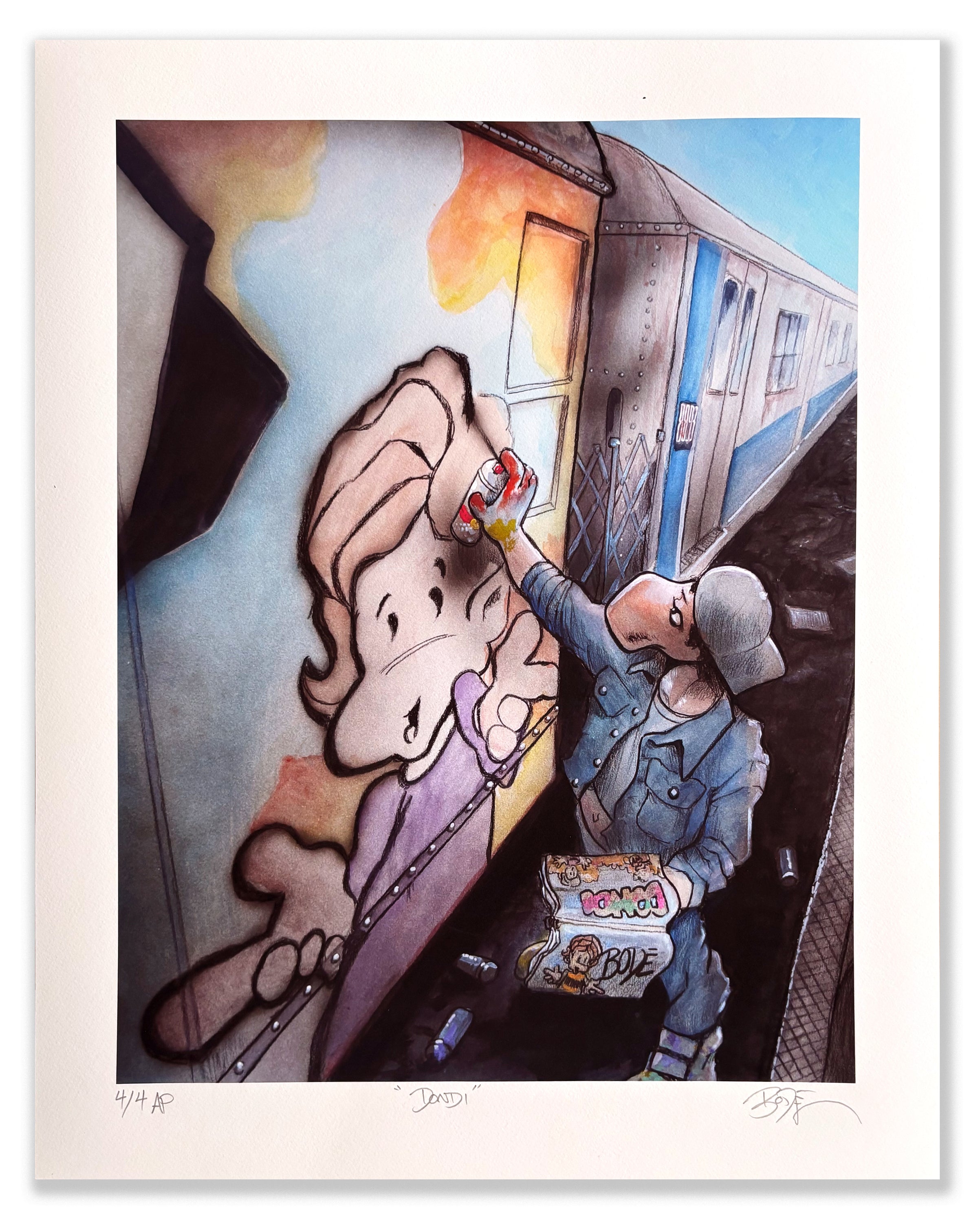 MARK BODE  "DONDI Lizard" Print