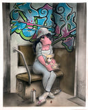 MARK BODE  "LADY PINK Lizard" Painting