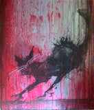 Richard Hambleton "Cat" Painting