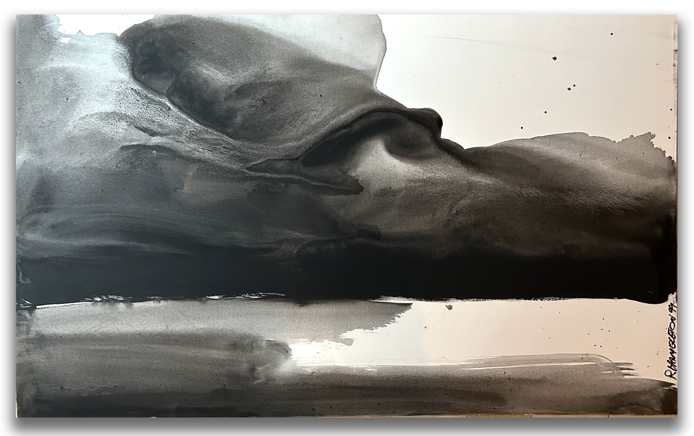Richard Hambleton "Landscape" Painting