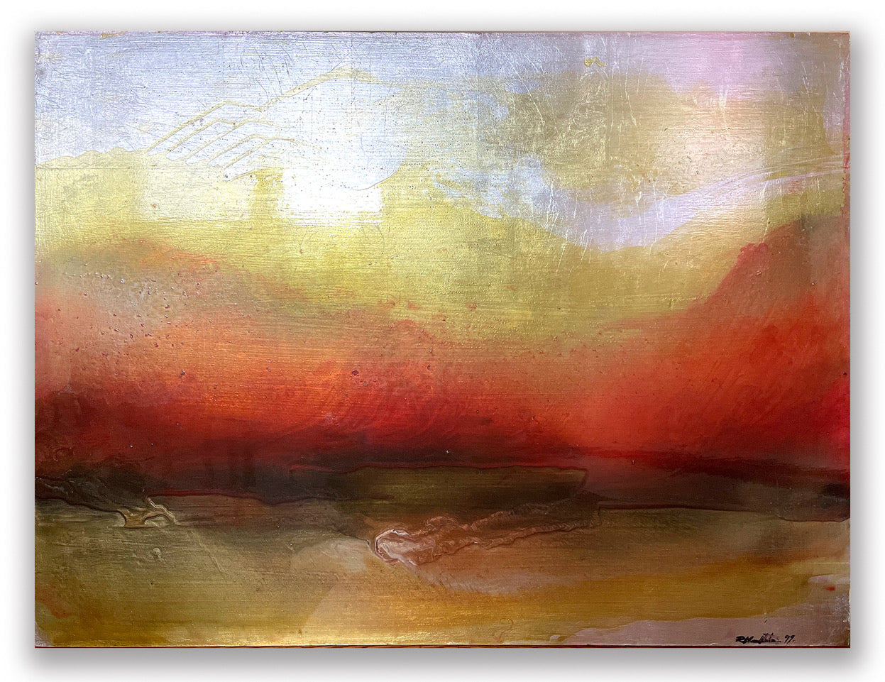 RICHARD HAMBLETON "Silver Fire" Landscape