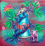 LADY PINK - "Piglet Pink" Painting