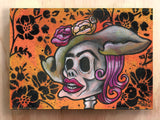 LADY PINK - "Skeleton PINK" Painting.