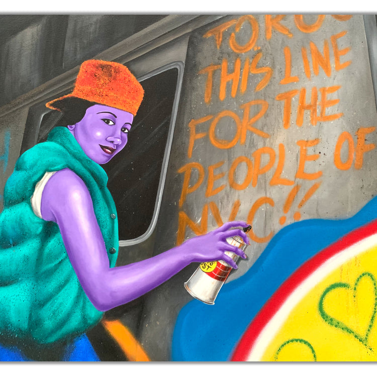 LADY PINK- "Self Portrait" Painting