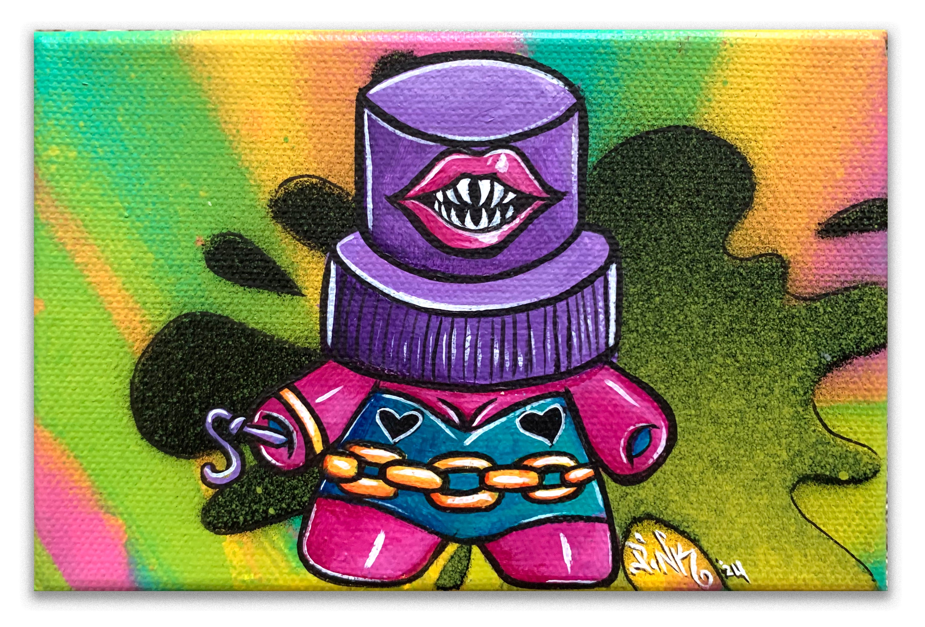 LADY PINK -  "Spray Cap Killa" Painting