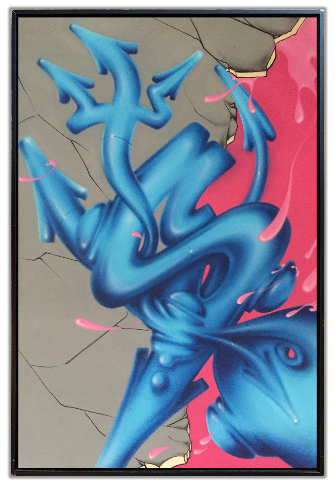 SEEN -  "Devil Tails"  Airbrush on Canvas