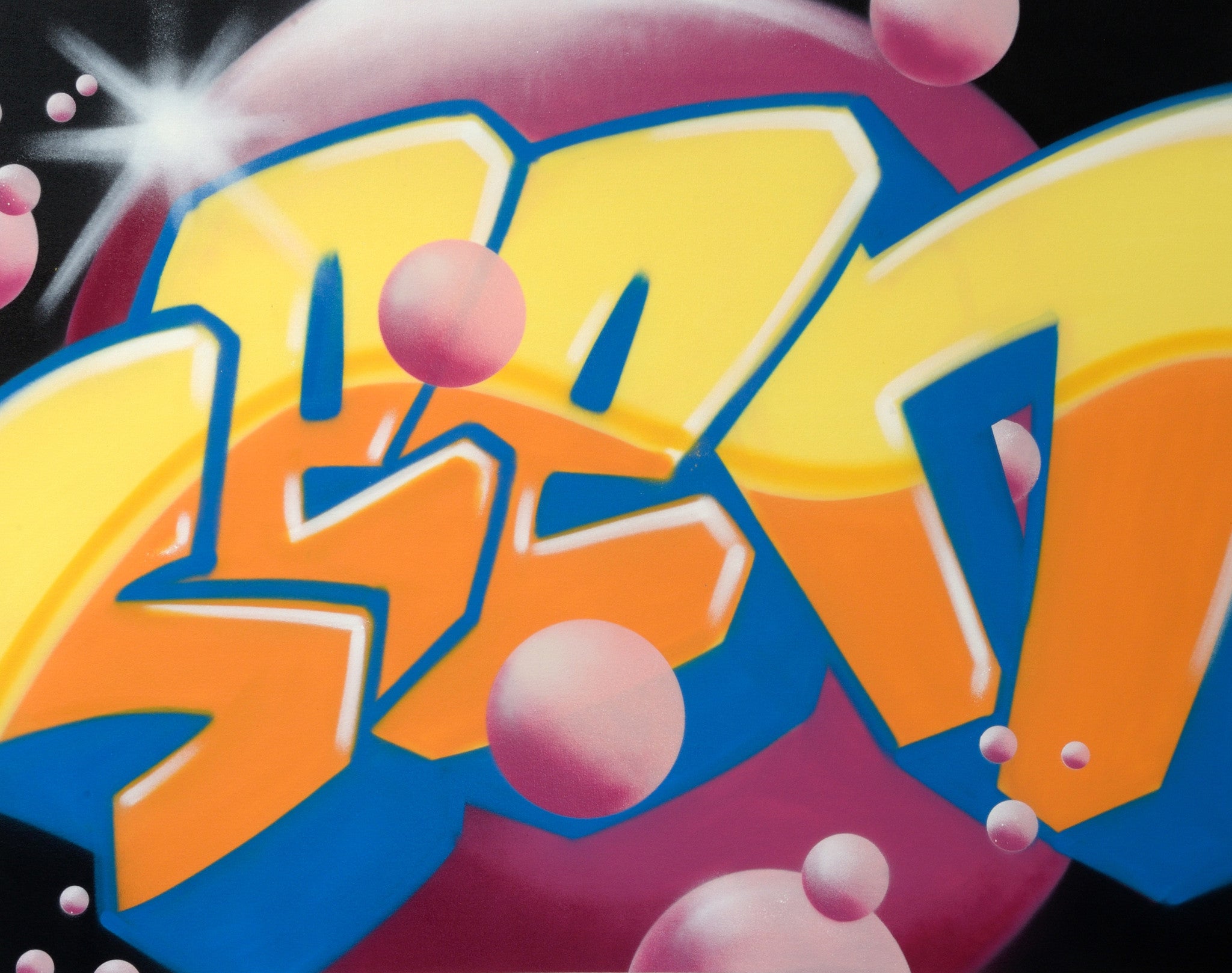 GRAFFITI ARTIST SEEN  -  "SEEN"  Aerosol on  Canvas