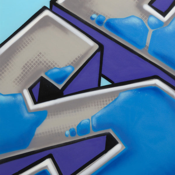 GRAFFITI ARTIST SEEN  -  "Block Buster"  Aerosol on  Canvas