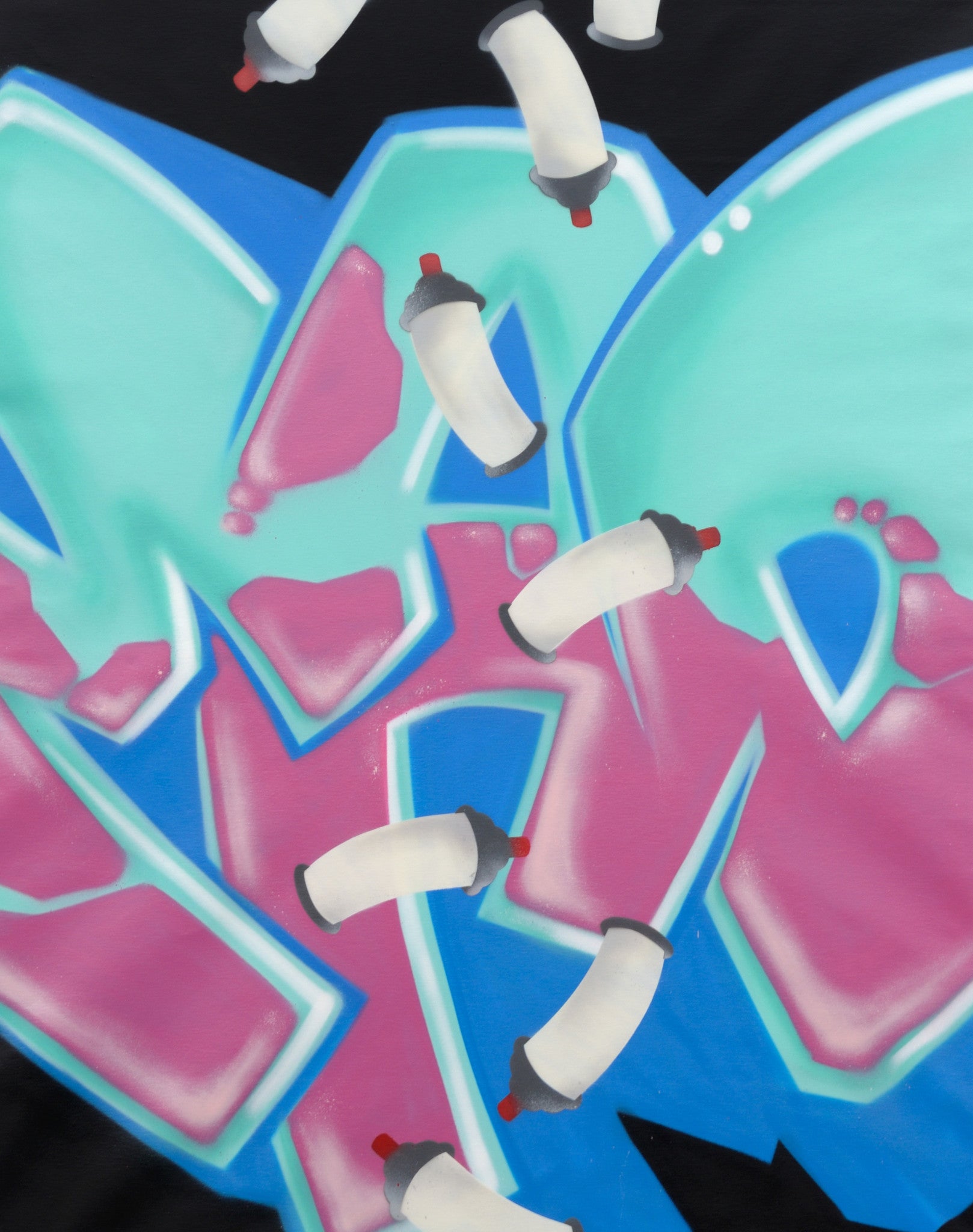 GRAFFITI ARTIST SEEN  -  "MAD"  Aerosol on  Canvas