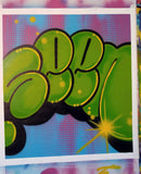 GRAFFITI ARTIST SEEN  -  "Super Bubble"  Aerosol on  Canvas