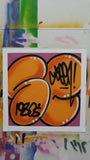 GRAFFITI ARTIST SEEN  -  "Signature Bubble"   Aerosol on  Canvas