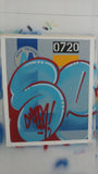 GRAFFITI ARTIST SEEN  -  "MTA Blue Bubble"  Aerosol on  Canvas