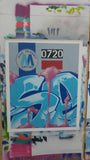 GRAFFITI ARTIST SEEN  -  "MTA "  Aerosol on  Canvas