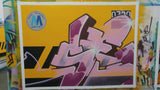 GRAFFITI ARTIST SEEN  -  "MTA Service Train"  Aerosol on  Canvas-