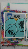 GRAFFITI ARTIST SEEN  -  "MTA Blue Bubble "  Aerosol on  Canvas