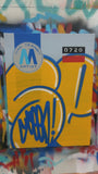 GRAFFITI ARTIST SEEN  -  "MTA - Stretched" 24x32"  Aerosol on  Linen