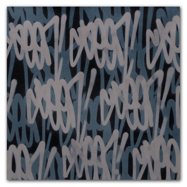 GRAFFITI ARTIST SEEN  -  " Grey Tags"  Aerosol on  Canvas