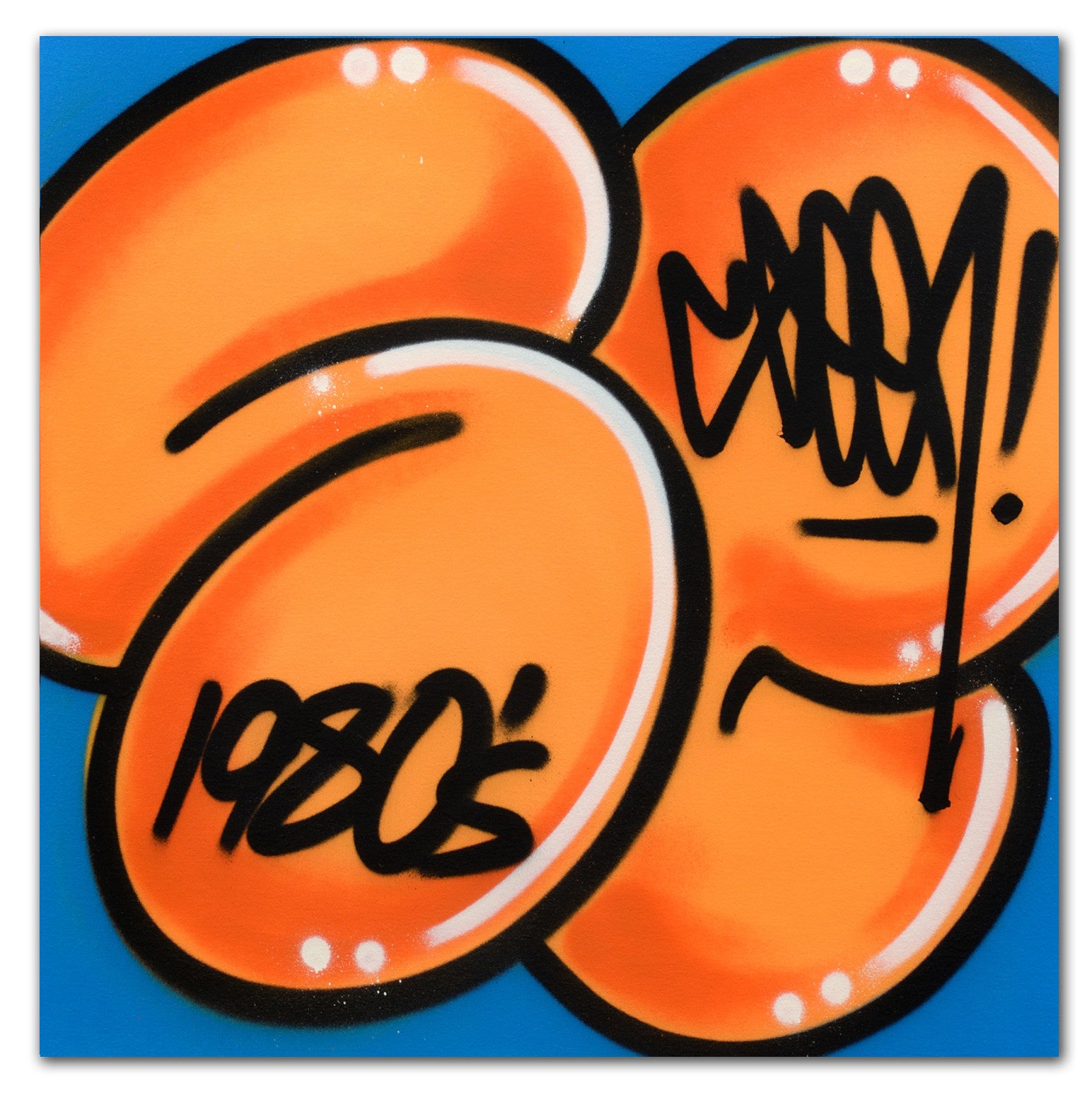 GRAFFITI ARTIST SEEN - "Signature Bubble" Aerosol on Canvas