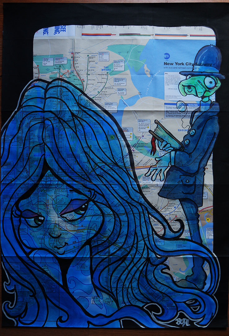 MARK BODE  " Bode Broad and UK Lizard " Map