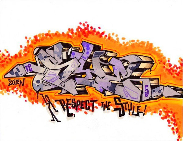 SYE - "Respect The Style"  Blackbook Drawing #5