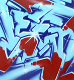 GRAFFITI ARTIST SEEN  -  "Super Wildstyle"  Aerosol on  Canvas