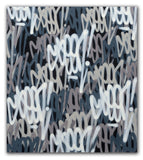 GRAFFITI ARTIST SEEN  -  "Grey Tags #4"  Aerosol on  Canvas
