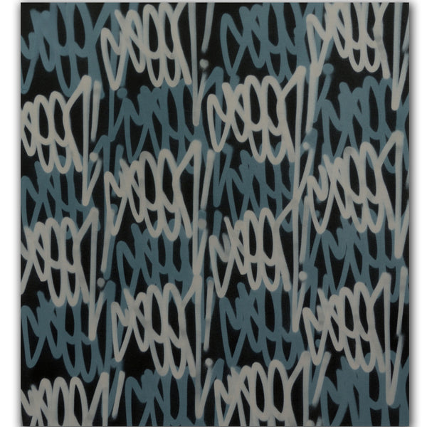 GRAFFITI ARTIST SEEN  -  "Grey Tags"  Aerosol on  Canvas