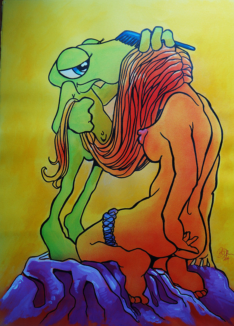 MARK BODE " Doing Lisa's Hair "