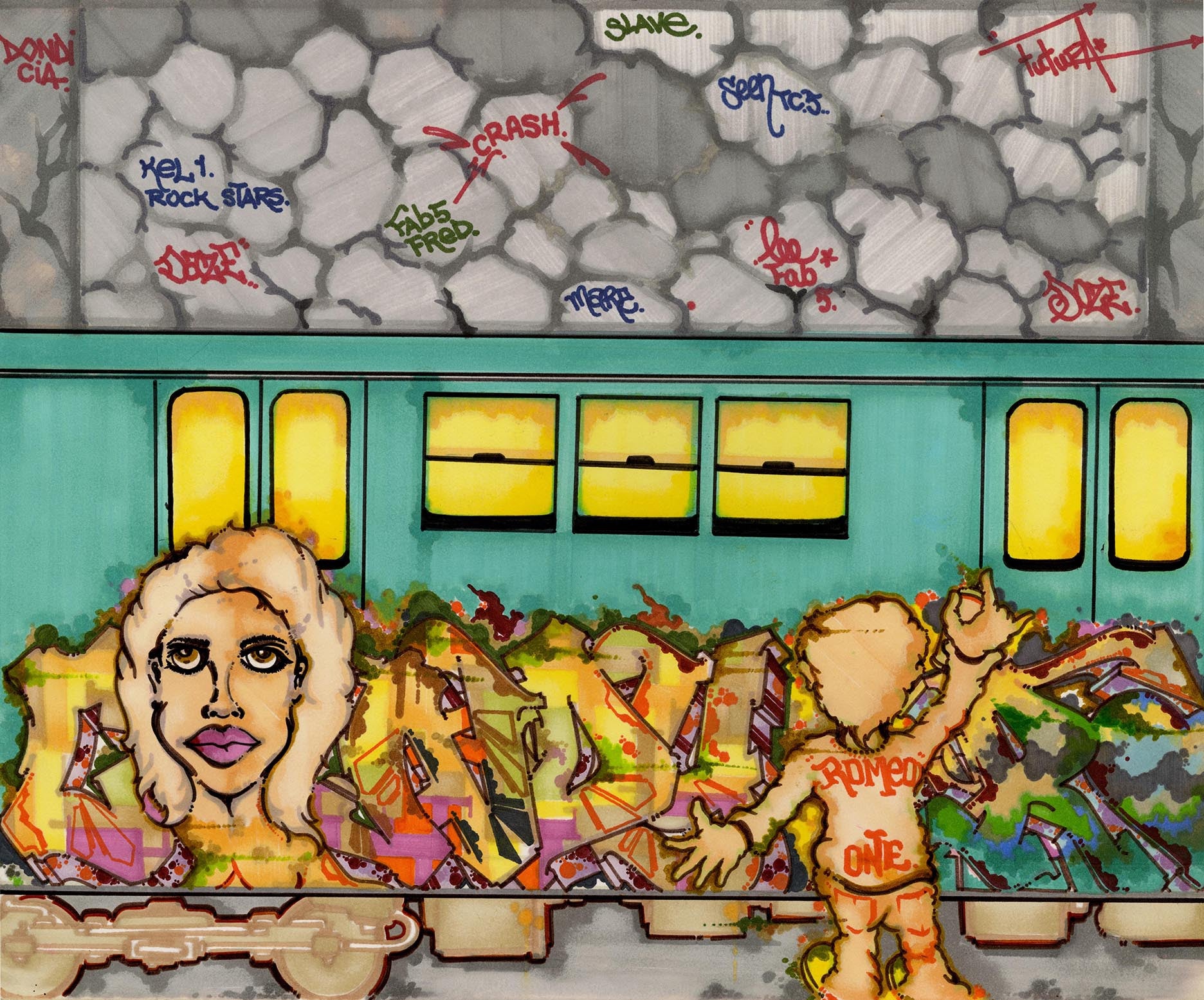 FUZZ ONE - "CANDY ROMEO" Drawing