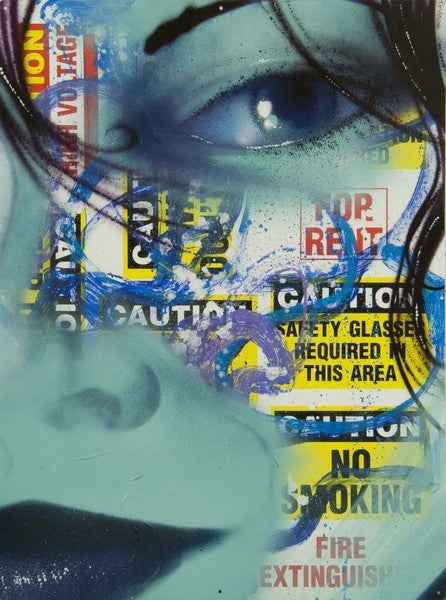 CHRIS "DAZE" ELLIS - " Metal portrait (blue)"