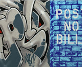 GRAFFITI ARTIST SEEN "Post No Bills  Aerosol Canvas