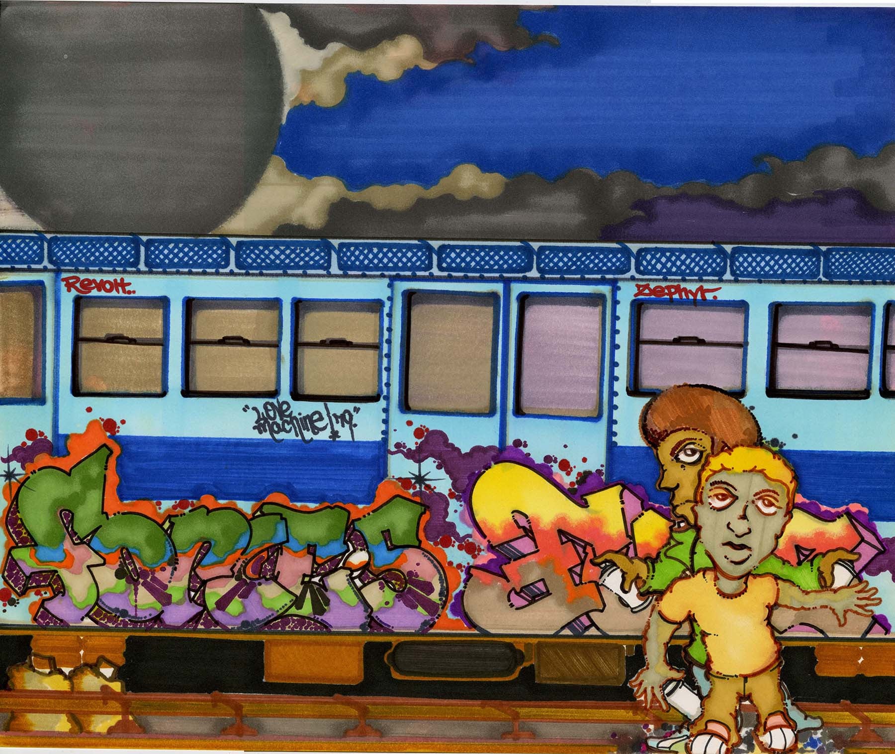 FUZZ ONE - "FUZZ" Drawing