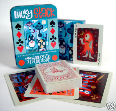 TIM BISKUP - "LUCKY STACK" POKER CARDS IN TIN BOX