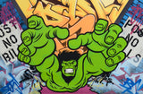 SEEN   "HULK"  Aerosol on  Canvas