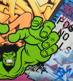 SEEN   "HULK"  Aerosol on  Canvas