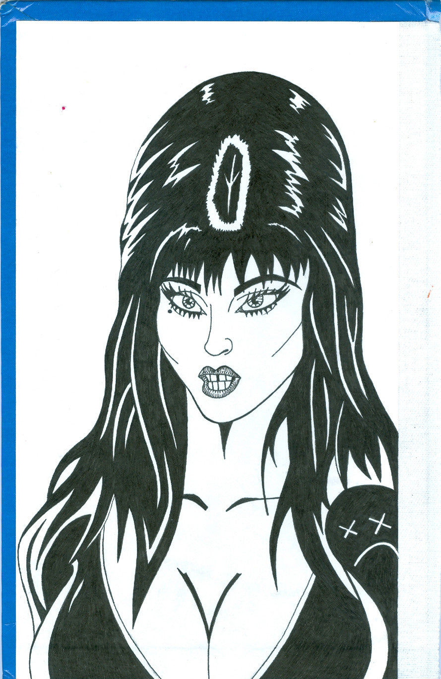 ALBERT REYES - "Elvira "Drawing