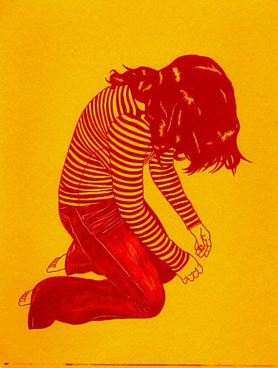 ALBERT REYES -  "Kneeling" Print