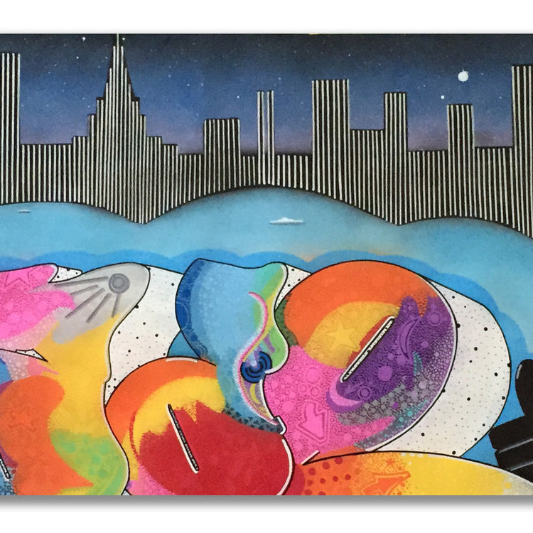 BLADE  "Galaxy Gangster Takes NY" Painting