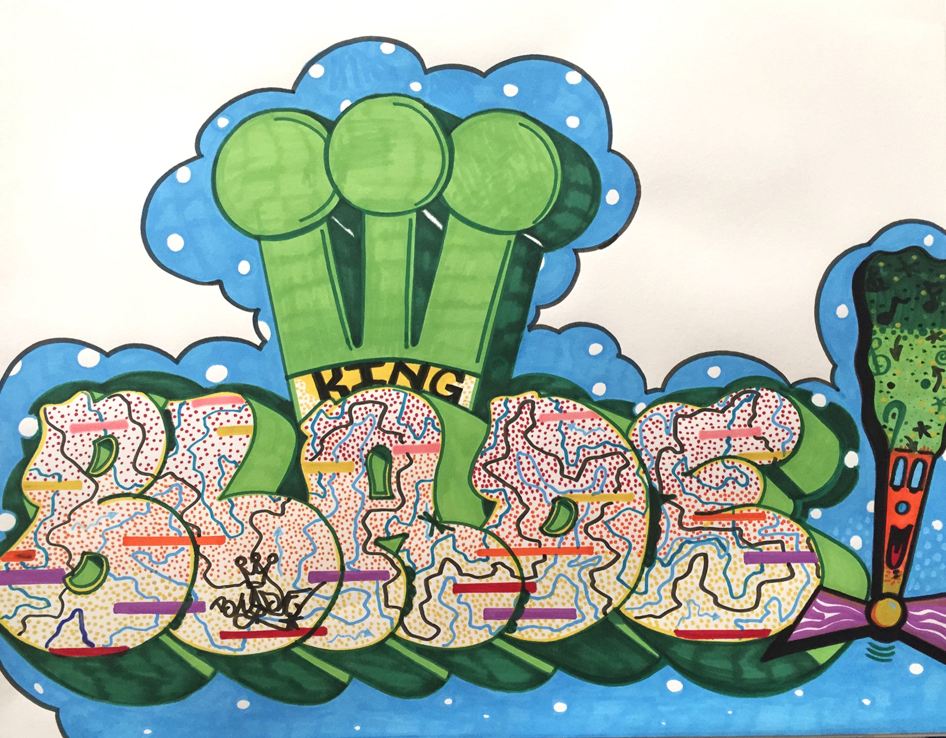 BLADE "The Green Monster" Drawing