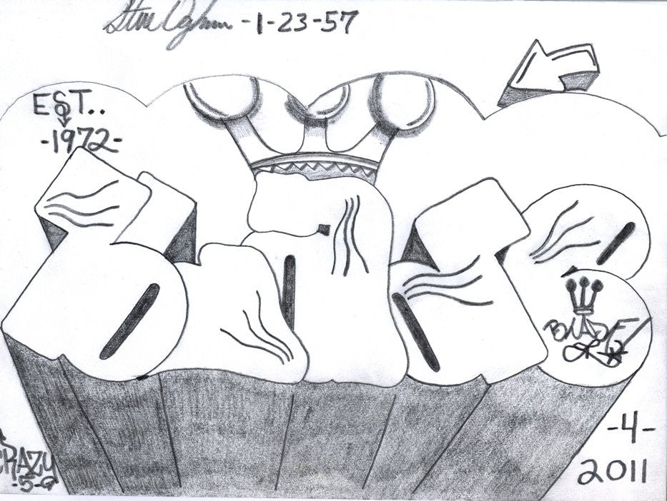 BLADE - Untitled - Black Book Drawing