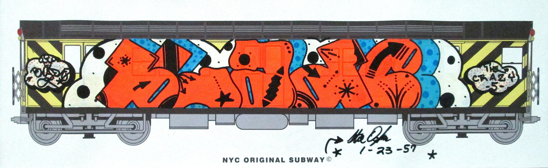 BLADE - "NYC Original Subway"- Piece on Canvas
