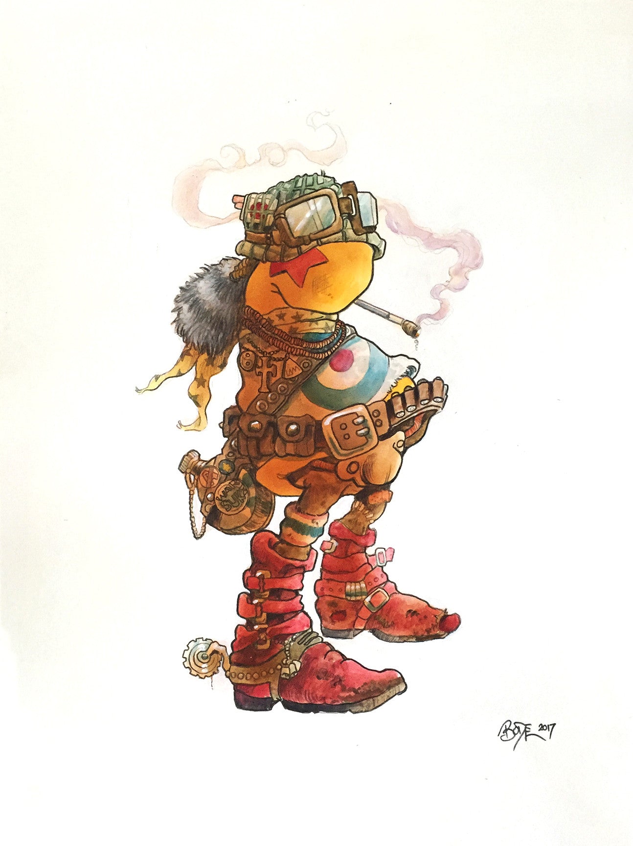 MARK BODE  " Cheech Bandito " Drawing