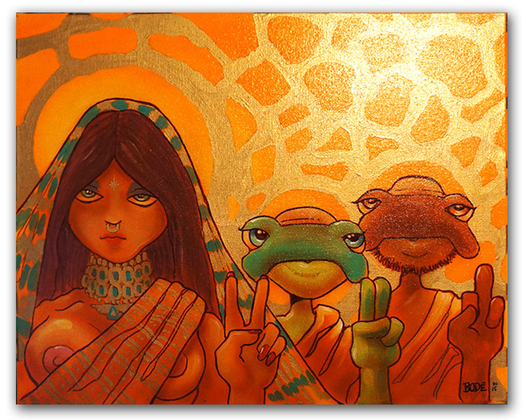 MARK BODE "We Peace You" Painting