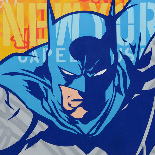 GRAFFITI ARTIST SEEN  -  "Batman"  Aerosol on  Canvas
