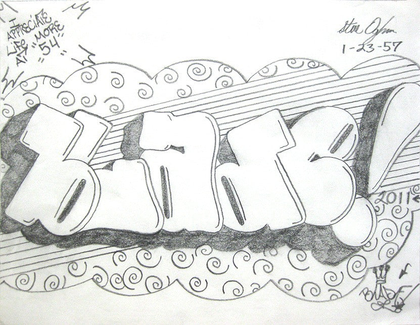 BLADE - Untitled - Pencil Black Book Drawing
