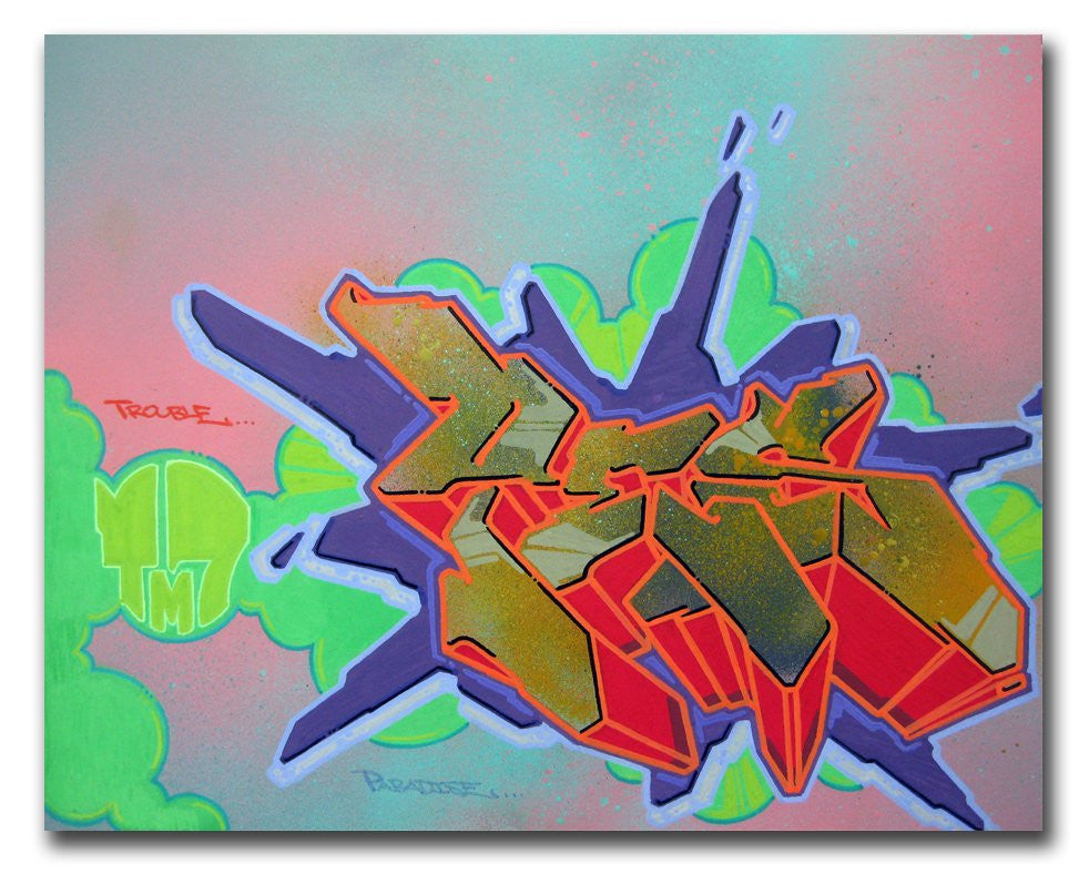 YES2 - "Trouble 2" painting