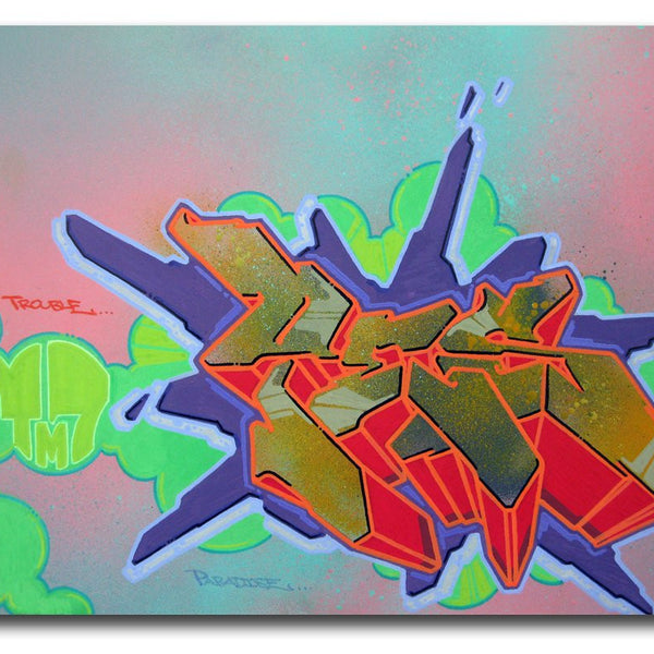 YES2 - "Trouble 2" painting